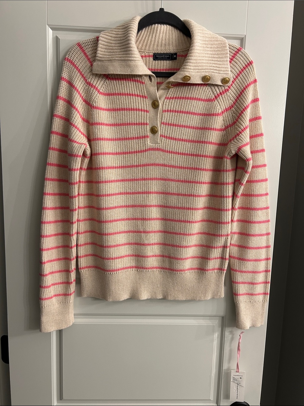 Vineyard Vines Ribbed Button Collar Sweater - Picture 2 of 7